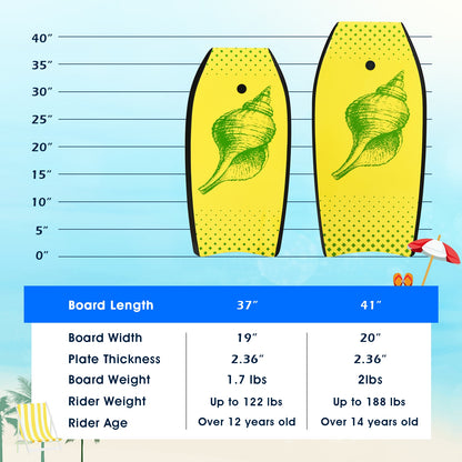 Super Lightweight Surfing Bodyboard-M