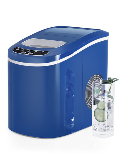 Mini Portable Compact Electric Ice Maker Machine-Black