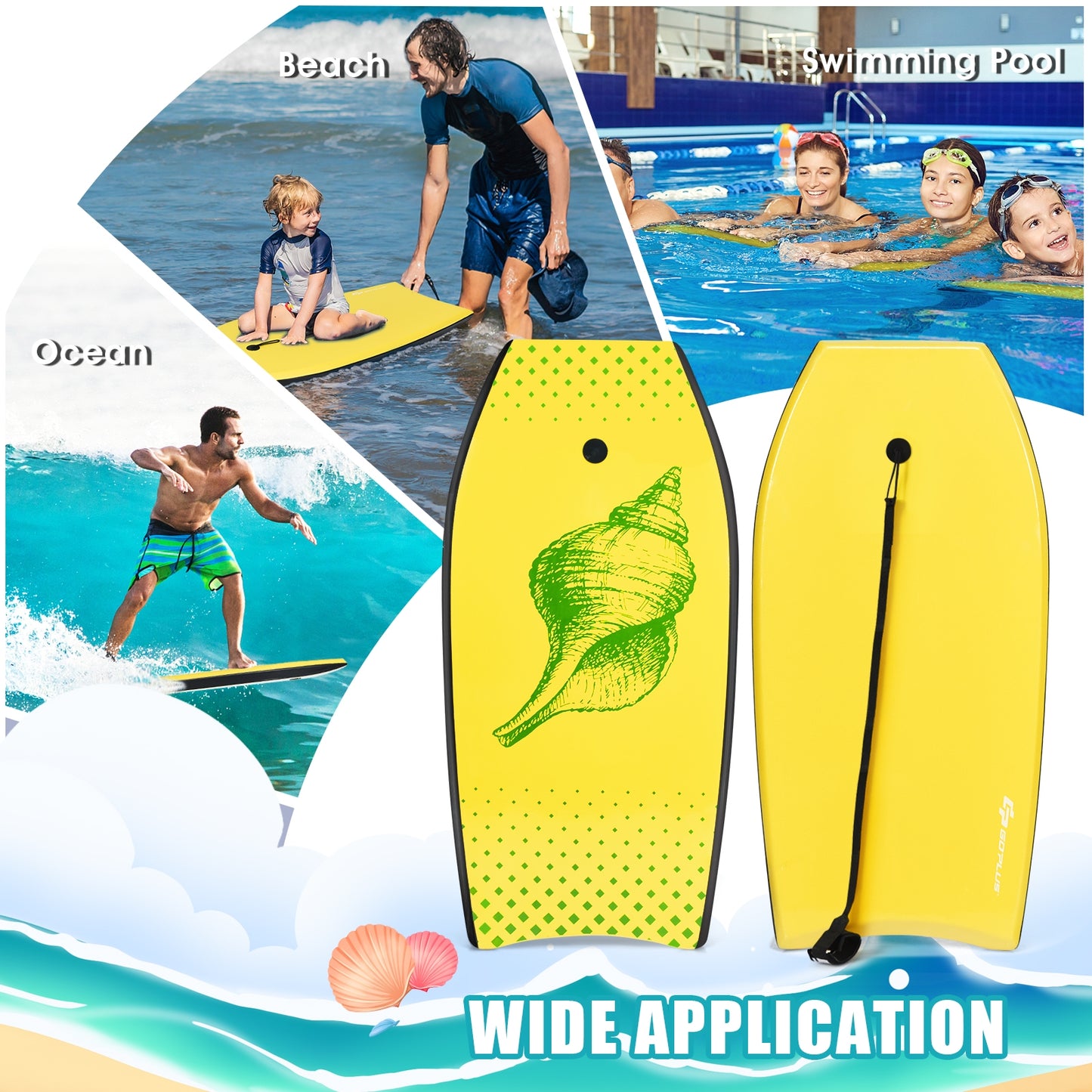 Super Lightweight Surfing Bodyboard-L