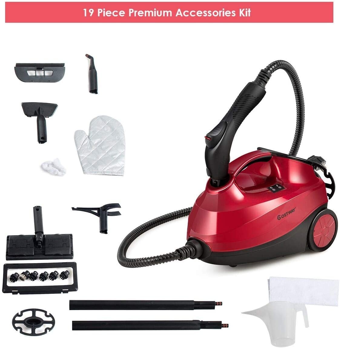 2000W Heavy Duty Multi-purpose Steam Cleaner Mop with Detachable Handheld Unit-Blue