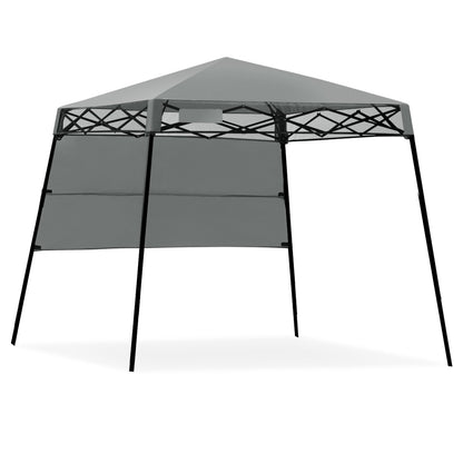 7 x 7 Feet Sland Adjustable Portable Canopy Tent with Backpack-Blue