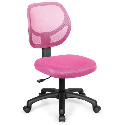 Low-back Computer Task Office Desk Chair with Swivel Casters-Green