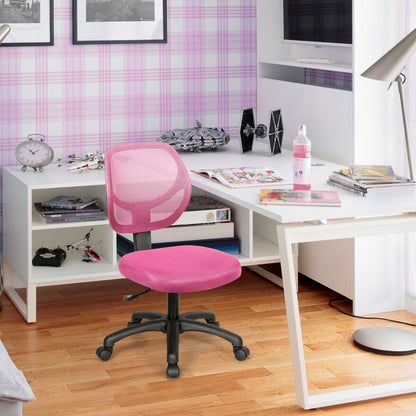 Low-back Computer Task Office Desk Chair with Swivel Casters-Green