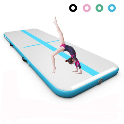 13 Feet Inflatable Gymnastics Tumbling Mat with Pump -Black