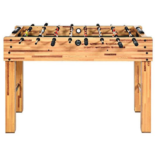 48 Inch Foosball Table Indoor Soccer Game-Beige