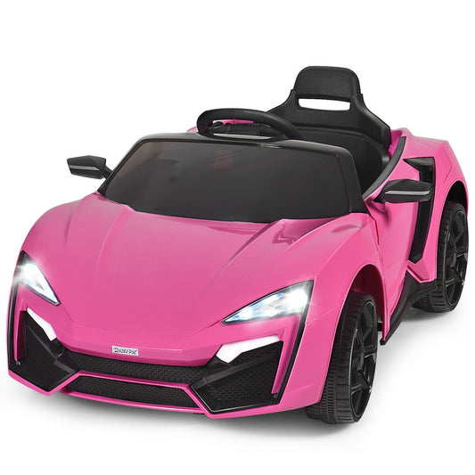 12V 2.4G RC Electric Vehicle with Lights-Pink