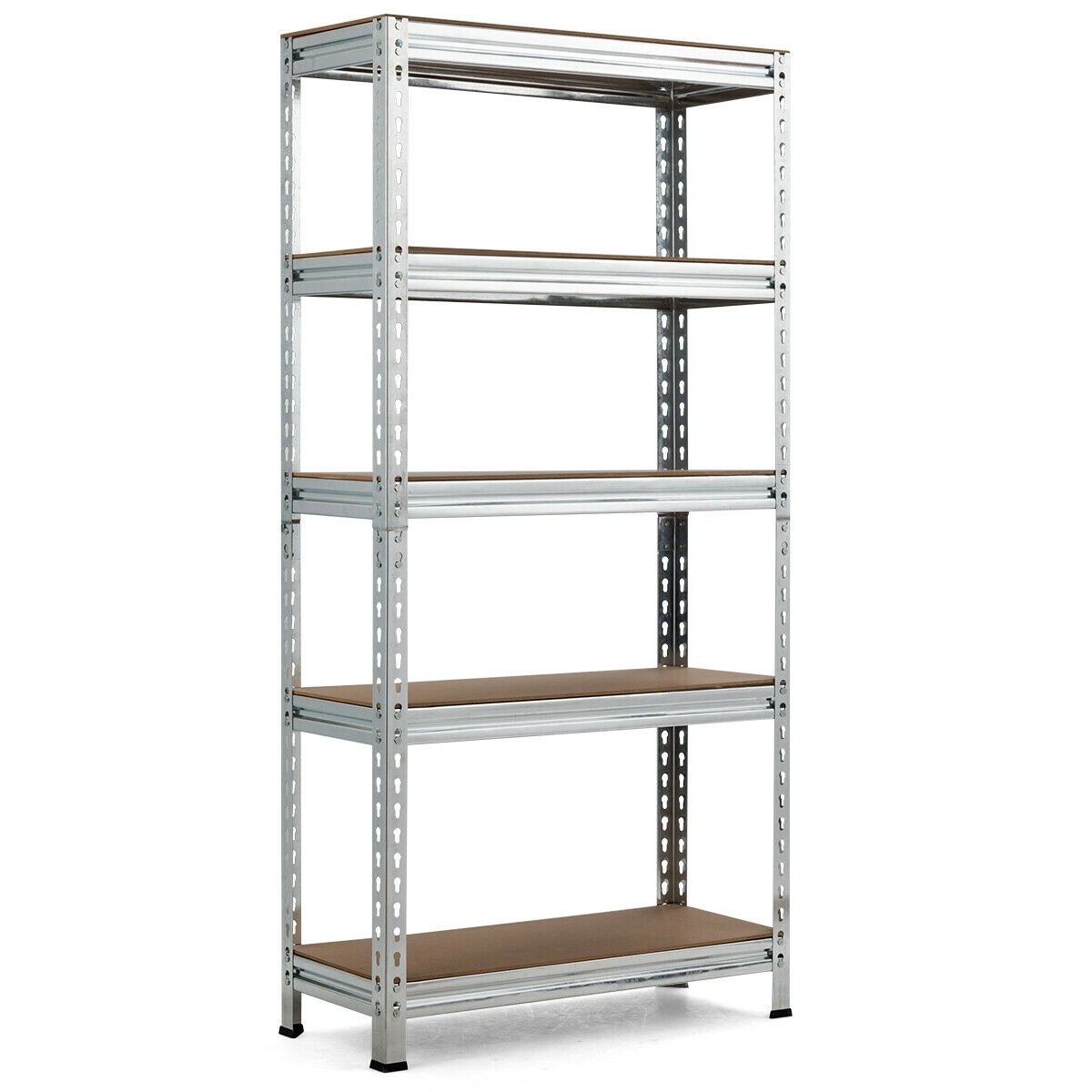 5-Tier Steel Shelving Unit Storage Shelves Heavy Duty Storage Rack-Blue
