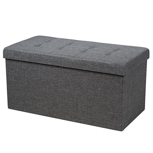 31.5 Inch Fabric Foldable Storage with Removable Storage Bin-Dark Gray