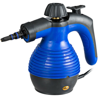 1050W Multi-Purpose Handheld Pressurized Steam Cleaner-Blue