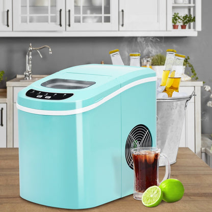 Mini Portable Compact Electric Ice Maker Machine-Black