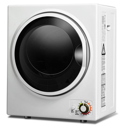 1.5 Cu .ft Clothes Dryer with with Stainless Steel Wall Mount-Gray