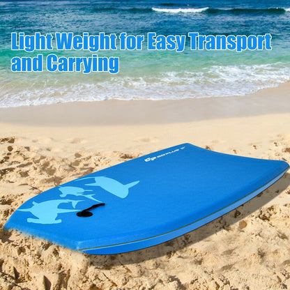 Lightweight Super Bodyboard Surfing W/Leash IXPE Deck EPS Core Boarding-L