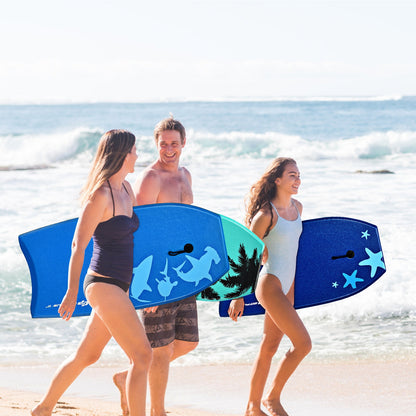 Lightweight Super Bodyboard Surfing W/Leash IXPE Deck EPS Core Boarding-L