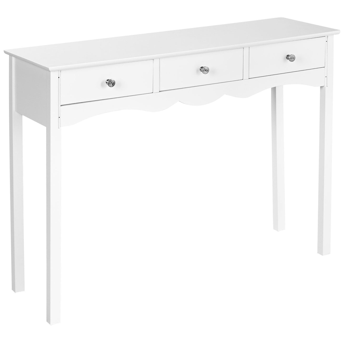 Hall table Side Table w/ 3 Drawers-Black