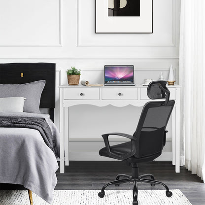 Hall table Side Table w/ 3 Drawers-Black