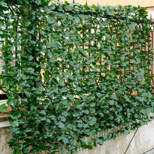 Faux Ivy Leaf Decorative Privacy Fence-40 x 95 Inch