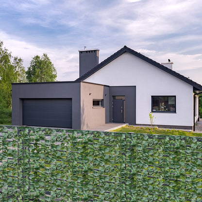 Faux Ivy Leaf Decorative Privacy Fence-59 x 95 Inch