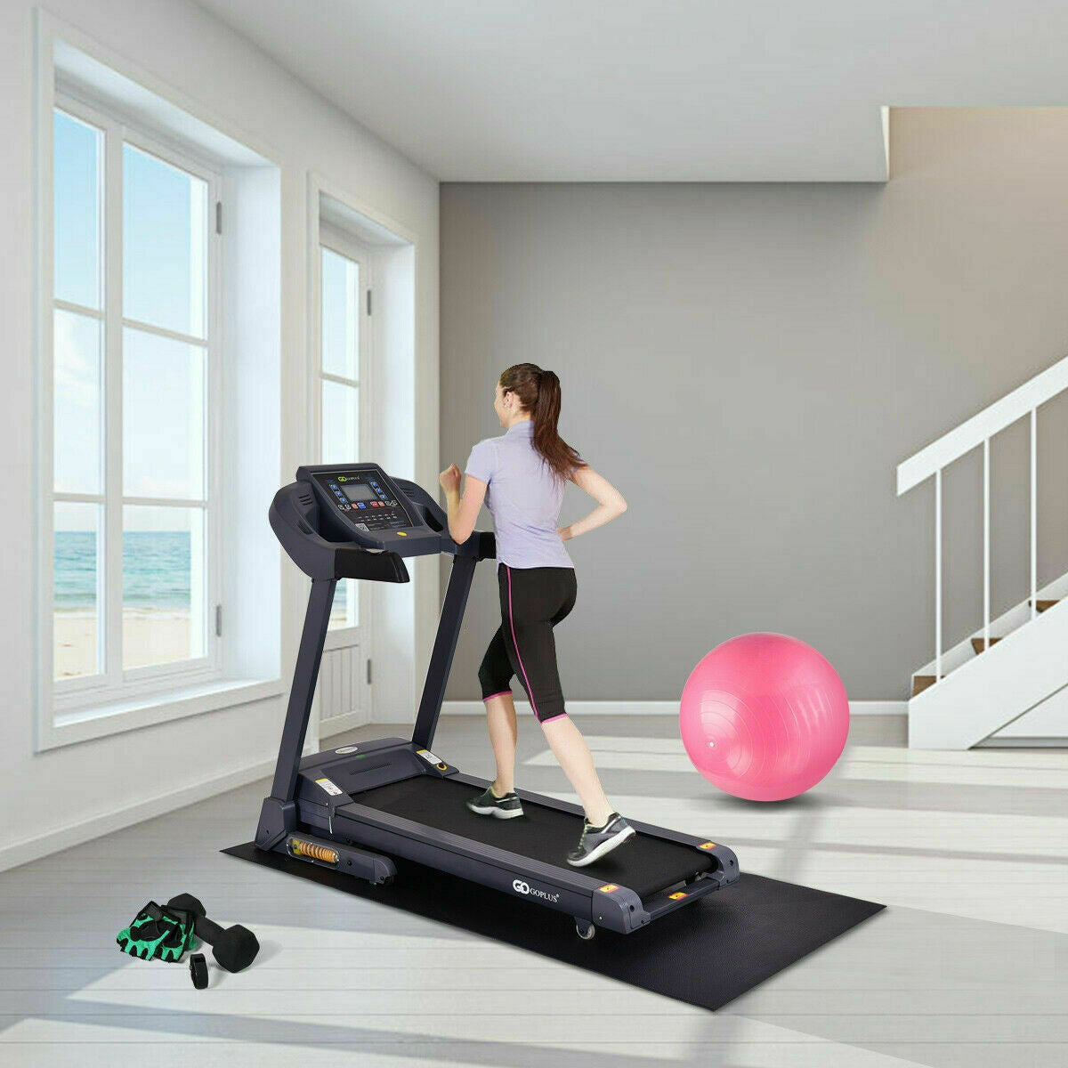 47/59/78 Inch Long Thicken Equipment Mat for Home and Gym Use-59 x 26 x 0.2 inches