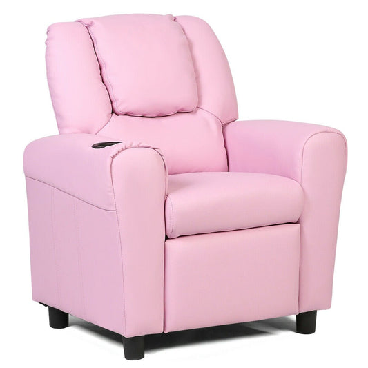 Kids Recliner Armchair Sofa-Pink - Direct by Wilsons Home Store