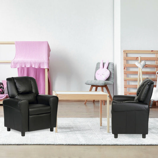 Kids Recliner Armchair Sofa-Black - Direct by Wilsons Home Store