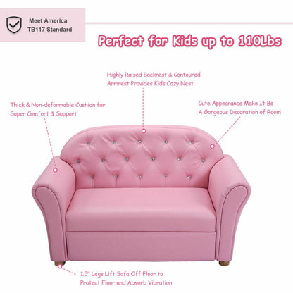 Kids Princess Armrest Chair Lounge Couch - Direct by Wilsons Home Store