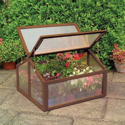 Double Box Garden Wooden Greenhouse - Direct by Wilsons Home Store