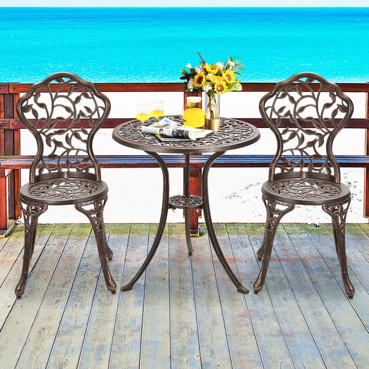 3 Pieces Cast Aluminum Bistro Set - Direct by Wilsons Home Store