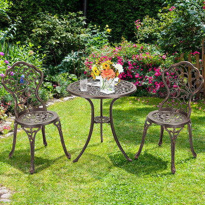 3 Pieces Cast Aluminum Bistro Set - Direct by Wilsons Home Store