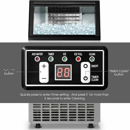 Portable Built-In Stainless Steel Commercial Ice Maker - Direct by Wilsons Home Store