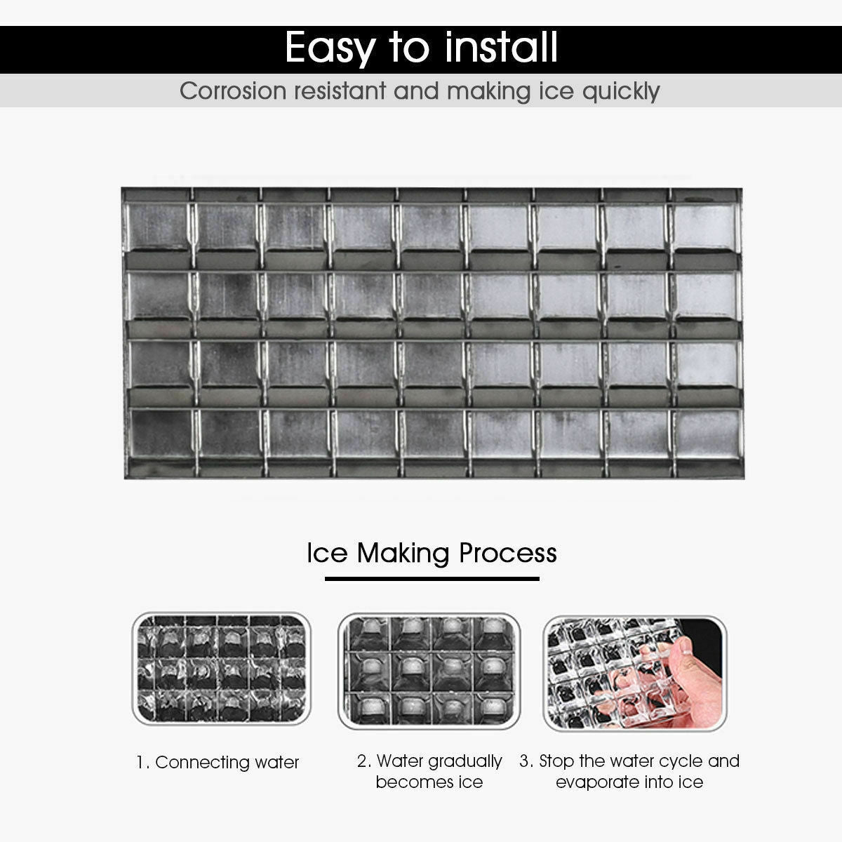 Portable Built-In Stainless Steel Commercial Ice Maker - Direct by Wilsons Home Store
