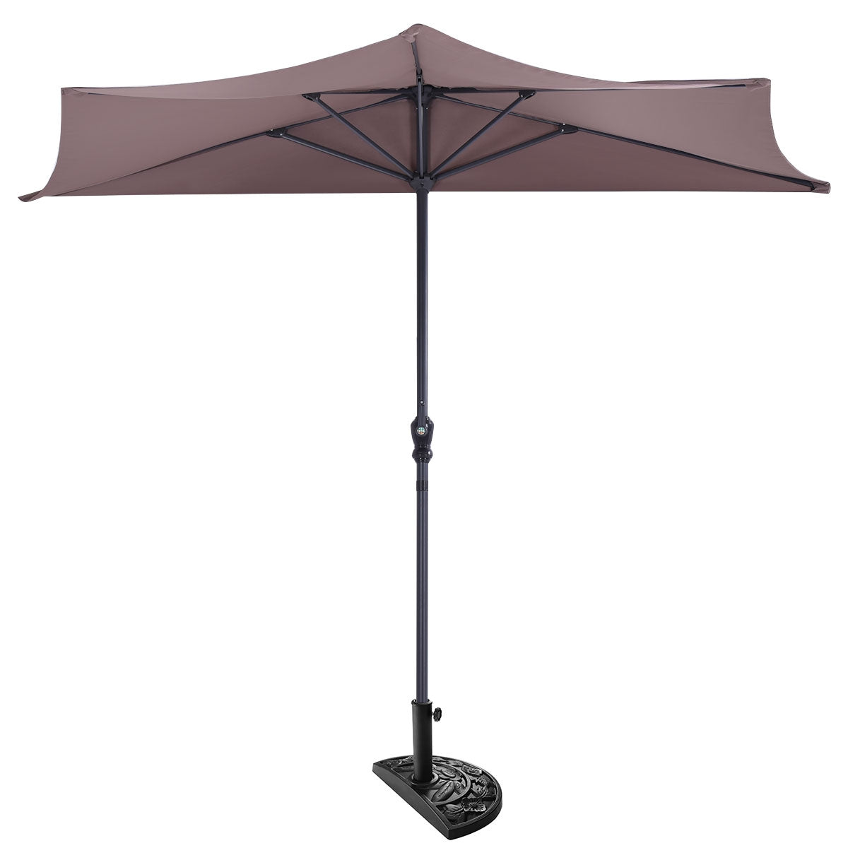 9' Half Round Patio Umbrella Sunshade without Weight Base - Direct by Wilsons Home Store
