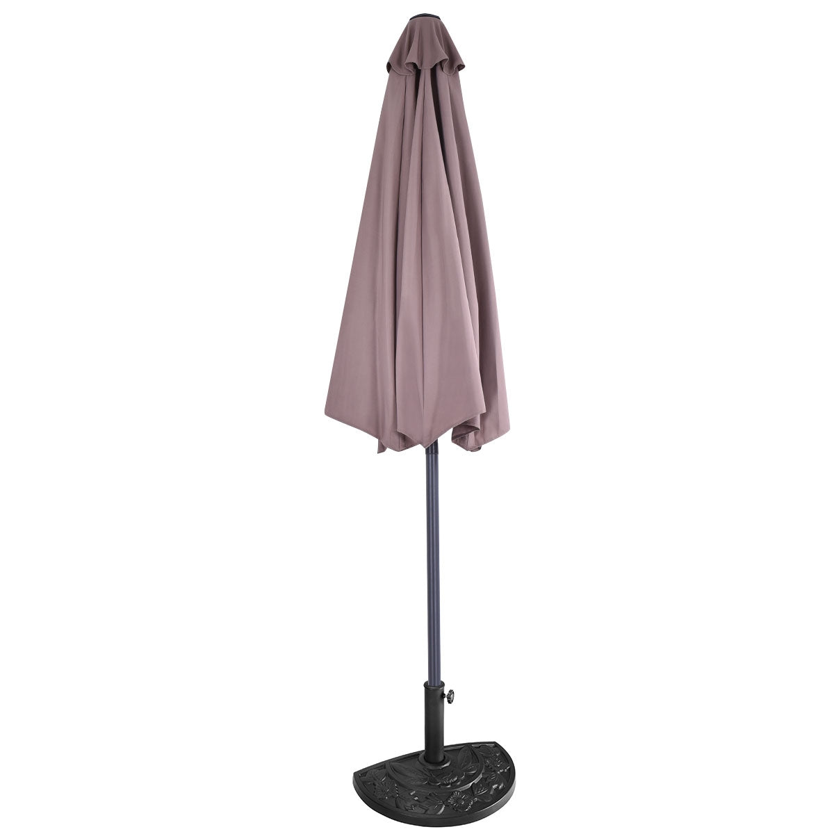 9' Half Round Patio Umbrella Sunshade without Weight Base - Direct by Wilsons Home Store