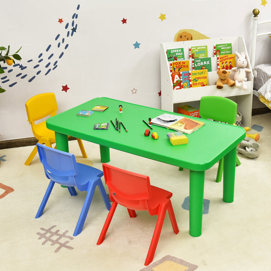 Kids Colorful Plastic Table and 4 Chairs Set - Direct by Wilsons Home Store