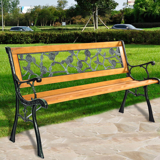 49 1/2 Inch Patio Park Garden Porch Chair Bench - Direct by Wilsons Home Store