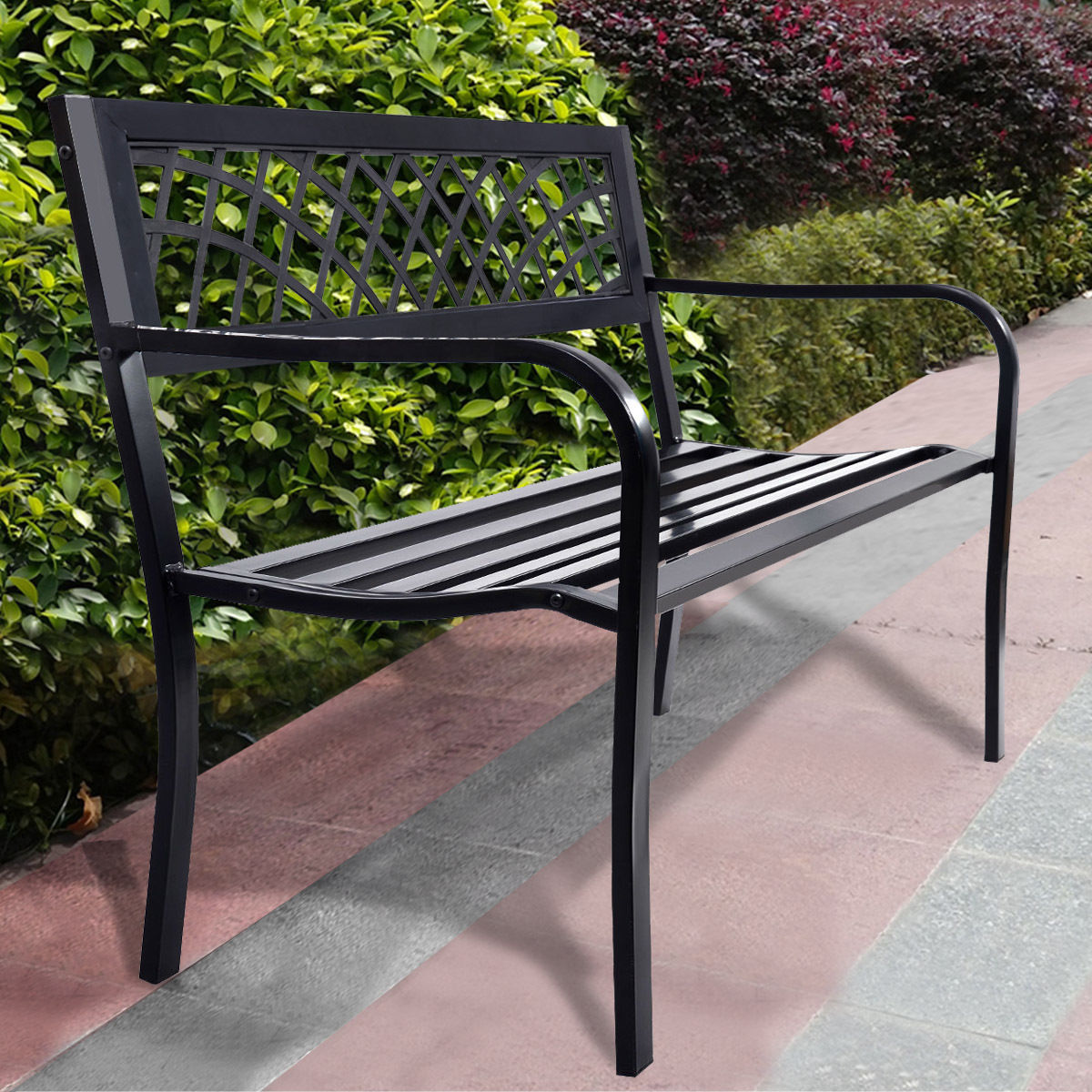 Bench Deck with Steel Frame for outdoor - Direct by Wilsons Home Store