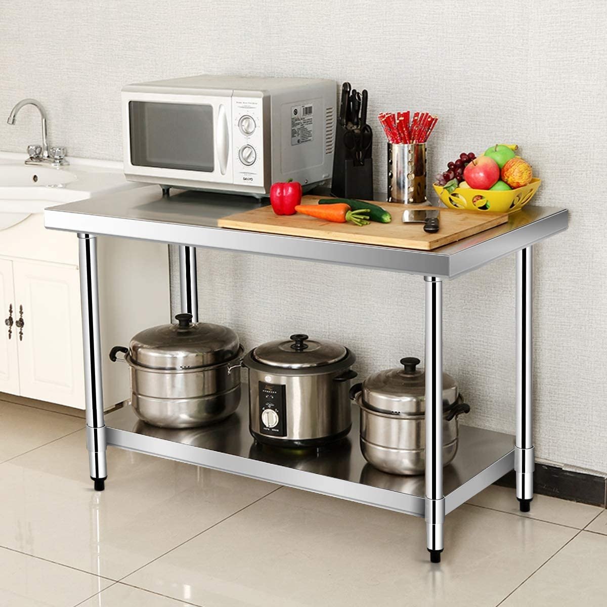 24 x 36 Inch Stainless Steel Commercial Kitchen Food Prep Table - Direct by Wilsons Home Store