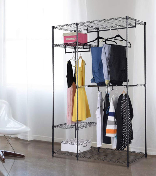 Portable Steel Closet Hanger Storage Rack Organizer - Direct by Wilsons Home Store