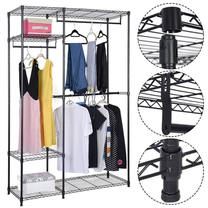 Portable Steel Closet Hanger Storage Rack Organizer - Direct by Wilsons Home Store