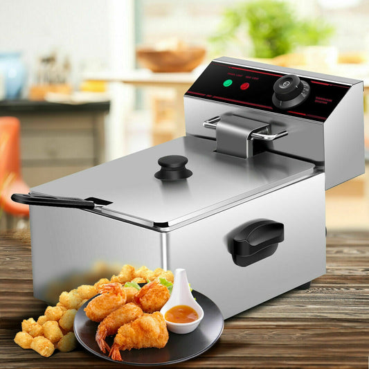 1700W Single Electric Deep Fryer with Basket Scoop Unit - Direct by Wilsons Home Store