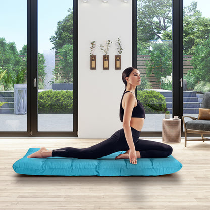 14-Position Adjustable Folding Lazy Gaming Sofa-Black