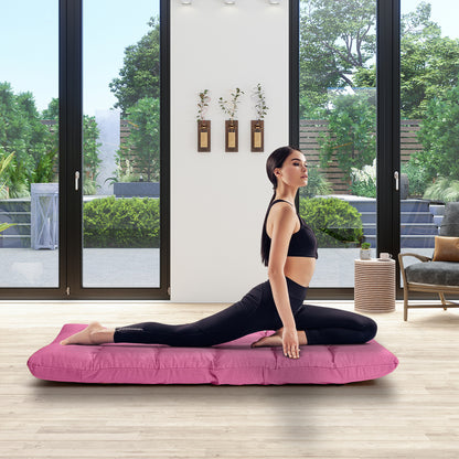 14-Position Adjustable Folding Lazy Gaming Sofa-Black