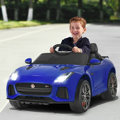 12V Jaguar F-Type SVR Licensed Kids Ride On Car-Black