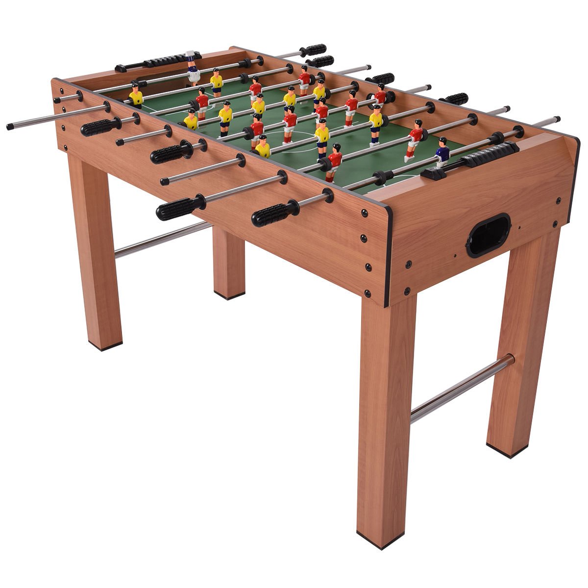 48 Inch Foosball Table Indoor Soccer Game-Beige