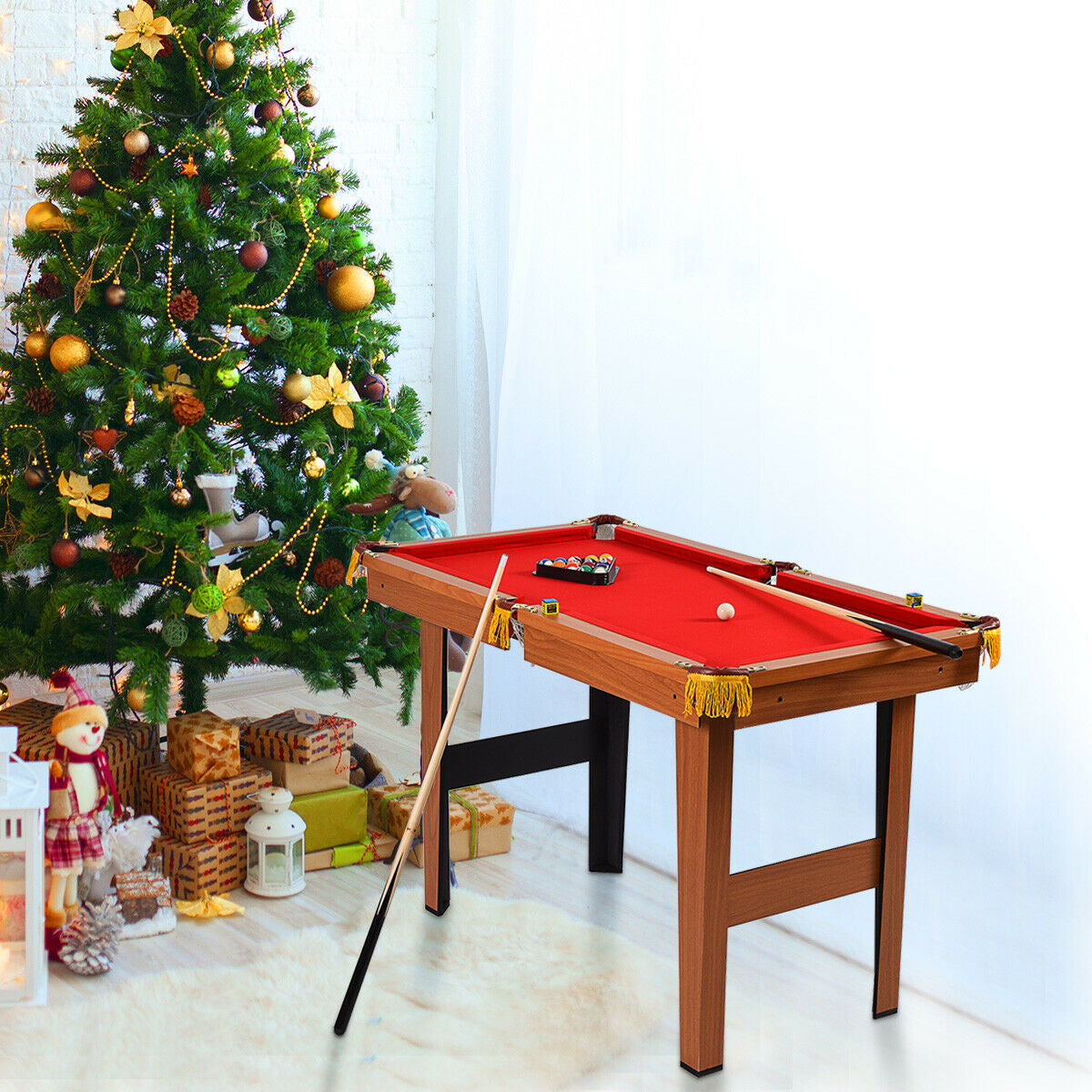 48 Inch Mini Table Top Pool Table Game Billiard Set - Direct by Wilsons Home Store