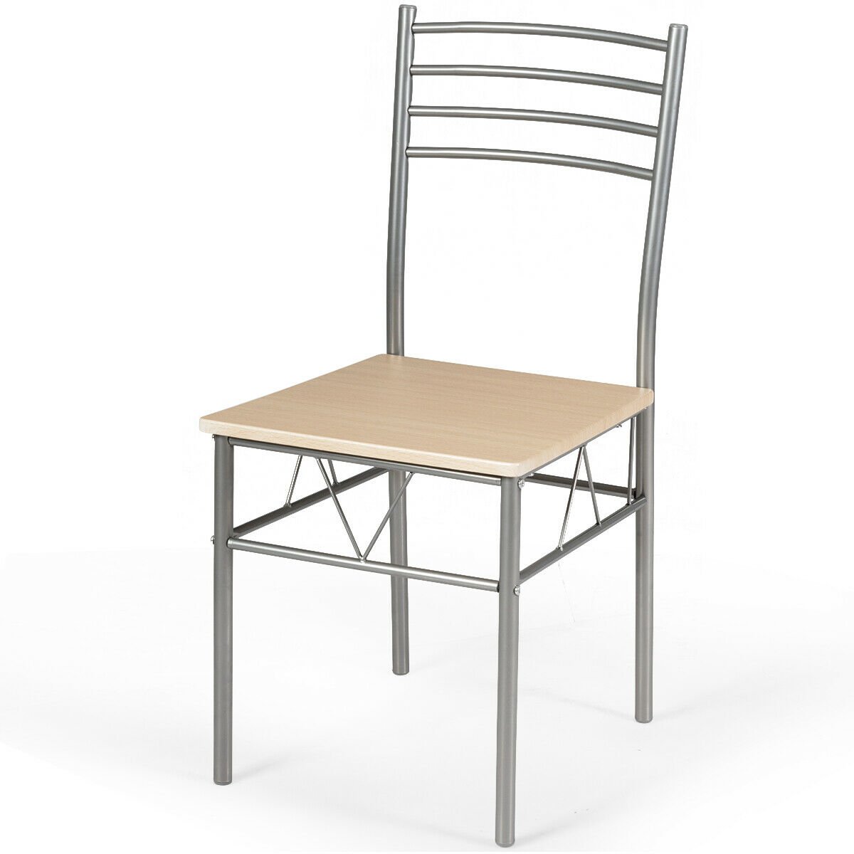 5 Pieces Dining Set Glass Table and 4 Chairs - Direct by Wilsons Home Store