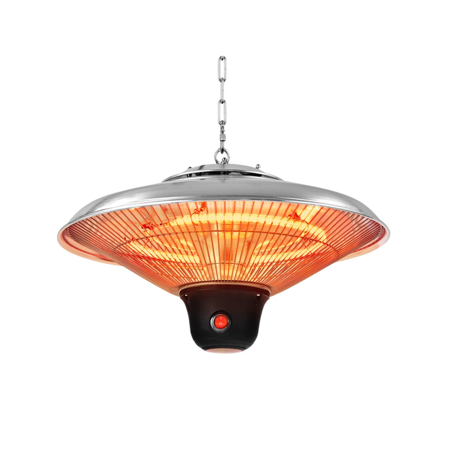 1500W Electric Hanging Ceiling Mounted Infrared Heater with Remote Control-Black
