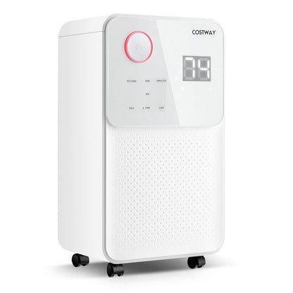 32 Pints 2000 Sq. Ft Dehumidifier for Home and Basements with 3-Color Digital Display-White