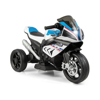 12V Licensed BMW Kids Motorcycle Ride-On Toy for 37-96 Months Old Kids-Blue