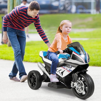 12V Licensed BMW Kids Motorcycle Ride-On Toy for 37-96 Months Old Kids-Blue