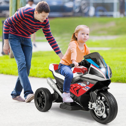 12V Licensed BMW Kids Motorcycle Ride-On Toy for 37-96 Months Old Kids-Blue